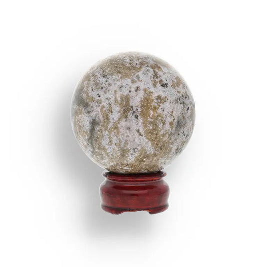 Get your Ocean Jasper Sphere - Polished Crystal Orb for Peace and Calmness online now or in store at Forever Gems in Franschhoek, South Africa