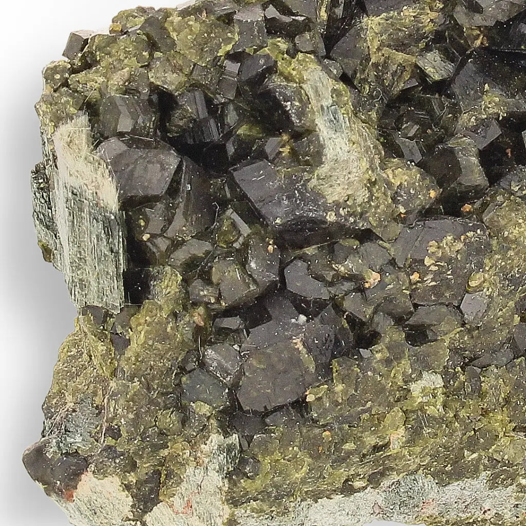 Get your Epidote Matrix Cluster: A Stunning Green Gem from Peru online now or in store at Forever Gems in Franschhoek, South Africa