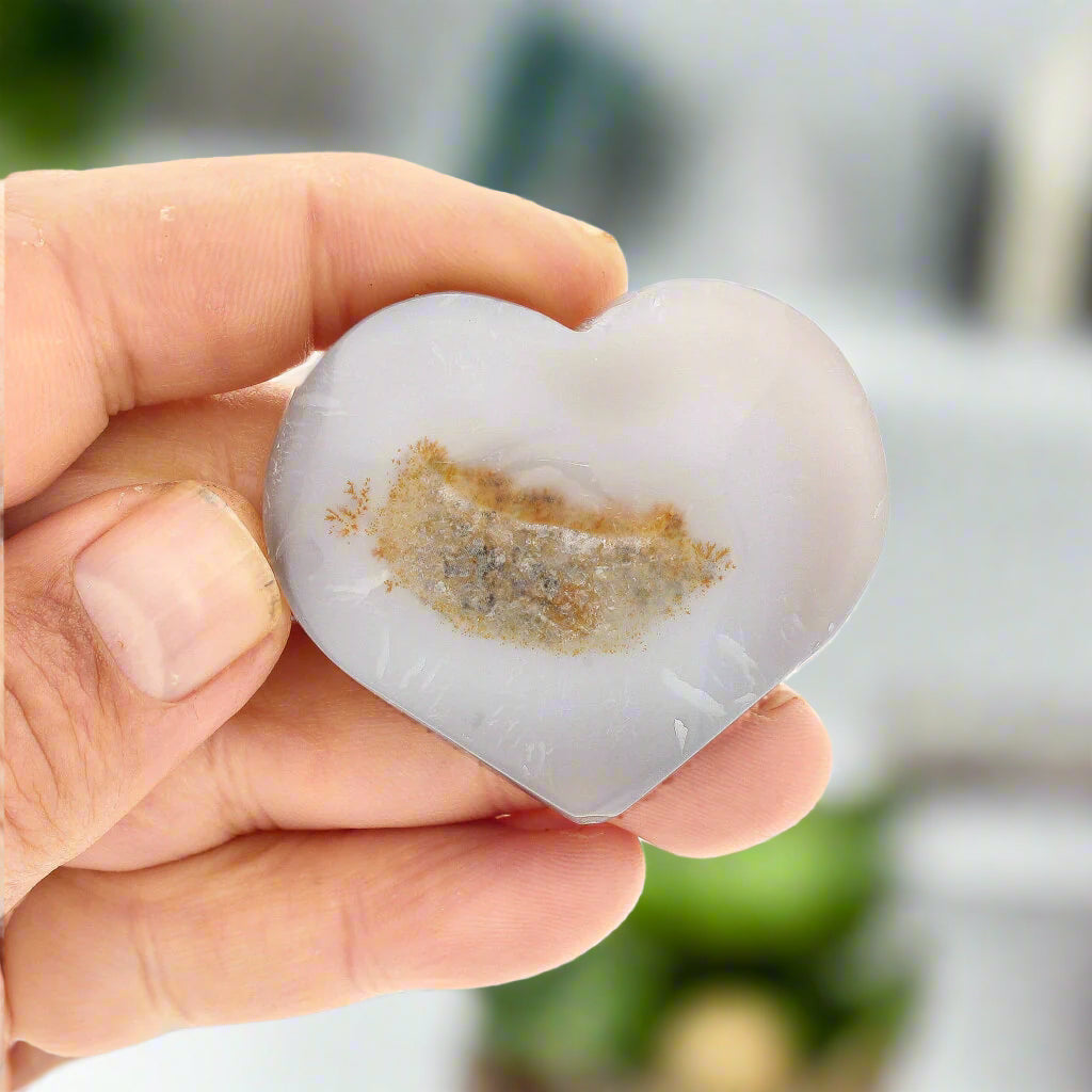 Get your Agate Heart of Layered Natural Beauty online now or in store at Forever Gems in Franschhoek, South Africa