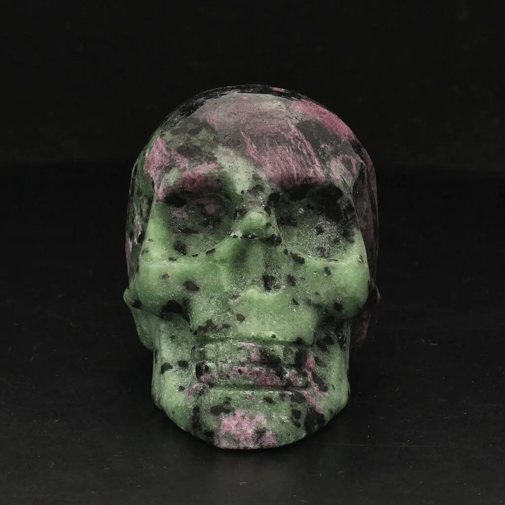 Get your Skull of Vitality: Ruby Zoisite Crystal Creation online now or in store at Forever Gems in Franschhoek, South Africa