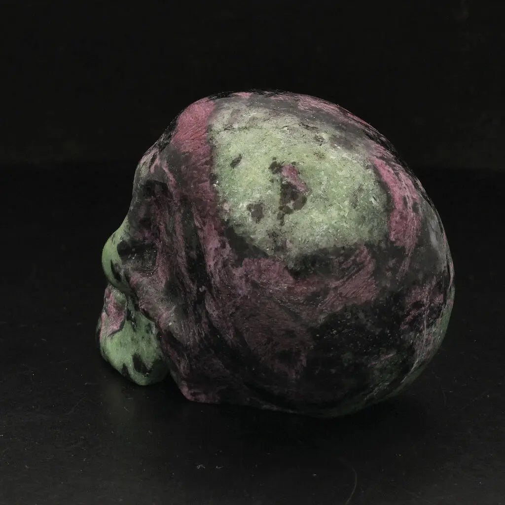Get your Skull of Vitality: Ruby Zoisite Crystal Creation online now or in store at Forever Gems in Franschhoek, South Africa