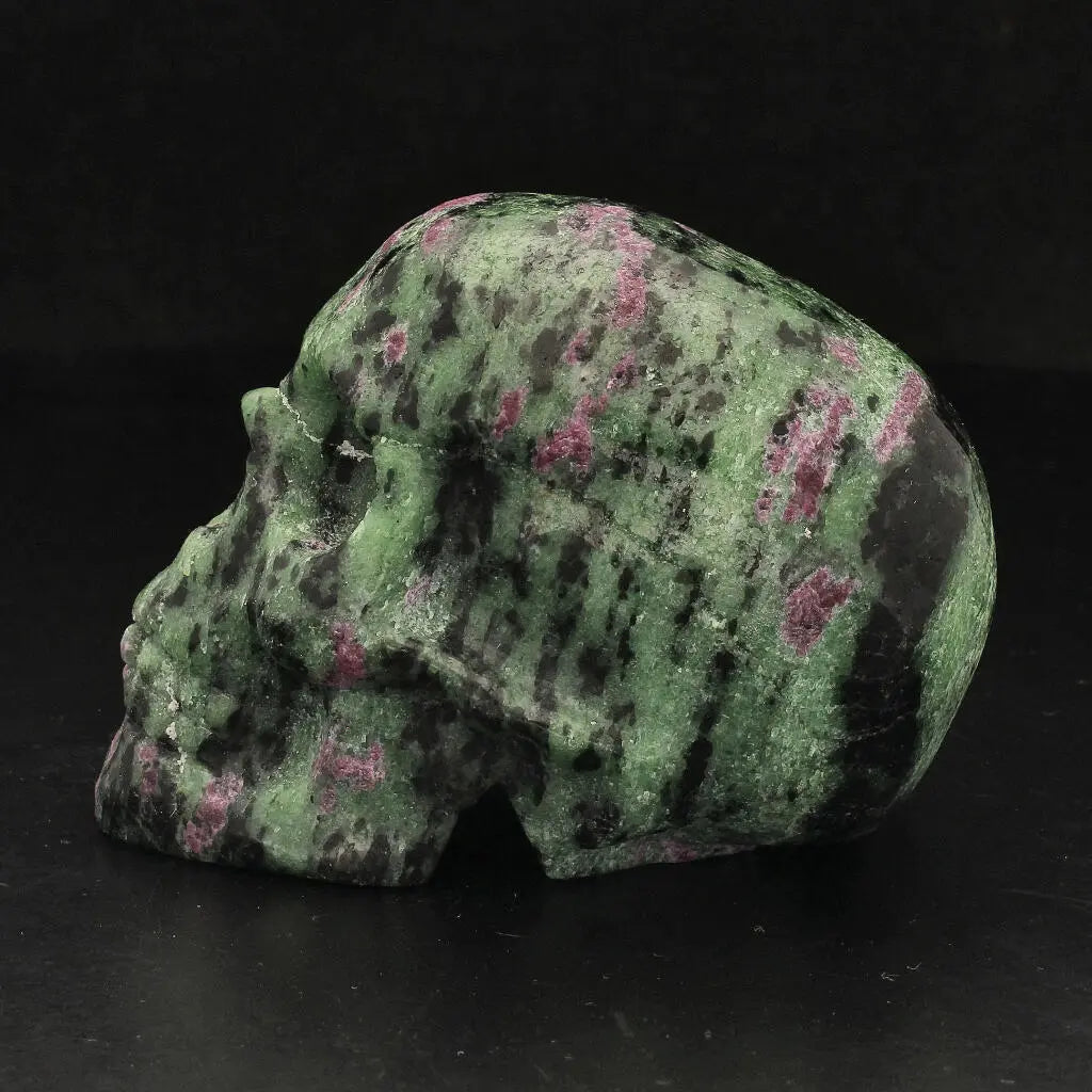 Get your Ruby Zoisite Skull: Fusion of Passion & Growth online now or in store at Forever Gems in Franschhoek, South Africa
