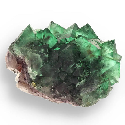 Get your Spectacular Green and Purple Fluorite Octahedral Crystal Cluster - Riemvasmaak, Northern Cape, South Africa online now or in store at Forever Gems in Franschhoek, South Africa