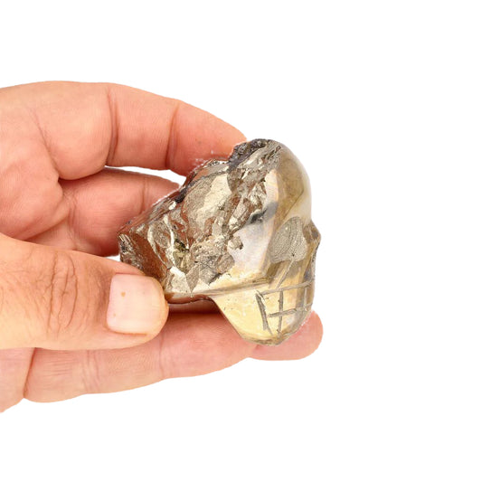 Get your Pyrite Crystal Skull: Channel Abundance and Strength online now or in store at Forever Gems in Franschhoek, South Africa