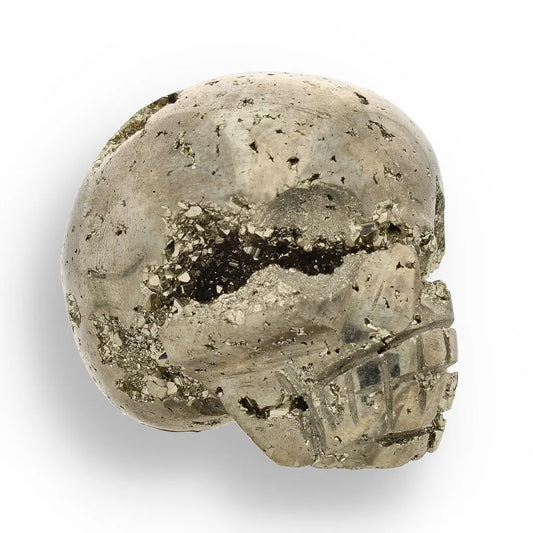 Get your Fool’s Gold, Ancient Secrets: One-of-a-Kind Pyrite Carved Skull online now or in store at Forever Gems in Franschhoek, South Africa