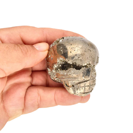 Get your Fool’s Gold, Ancient Secrets: One-of-a-Kind Pyrite Carved Skull online now or in store at Forever Gems in Franschhoek, South Africa