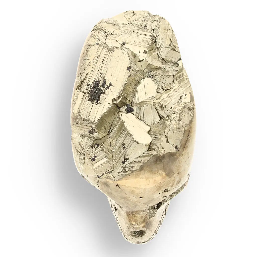 Get your Unique Pyrite Carved Skull: Protection, Prosperity, and Ancient Magic online now or in store at Forever Gems in Franschhoek, South Africa