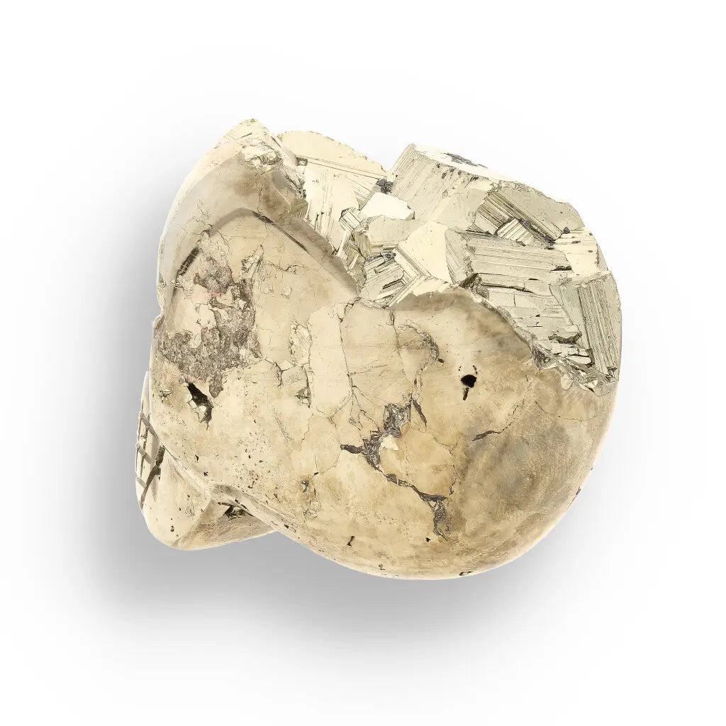Get your Unique Pyrite Carved Skull: Protection, Prosperity, and Ancient Magic online now or in store at Forever Gems in Franschhoek, South Africa