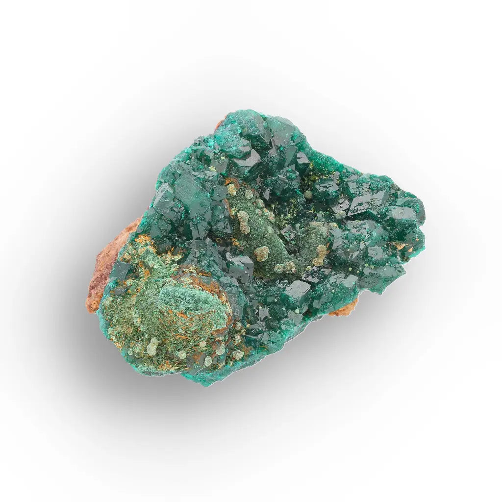 Dioptase and Malachite on Matrix – Mindouli, Congo