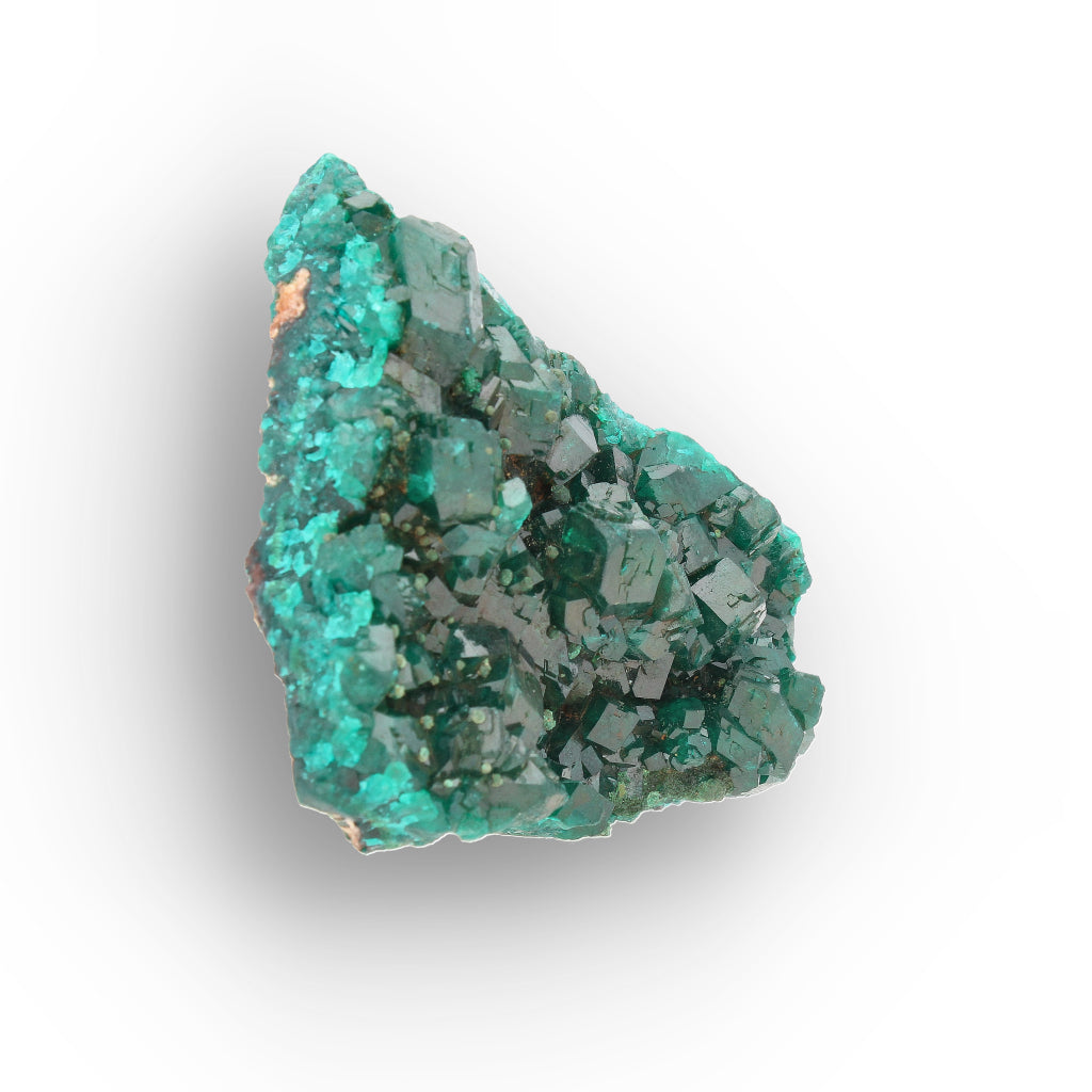 Dioptase Crystal Cluster on Matrix – Congo Mineral Specimen