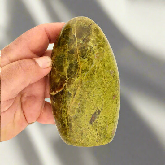 Get your Green Opal Renewal Stone – Natural Freeform Crystal online now or in store at Forever Gems in Franschhoek, South Africa