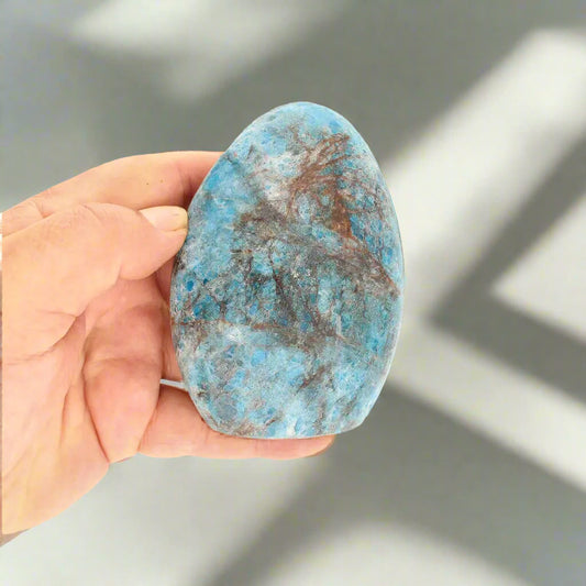Get your Apatite Freeform - Polished Standing Stone from Madagascar online now or in store at Forever Gems in Franschhoek, South Africa