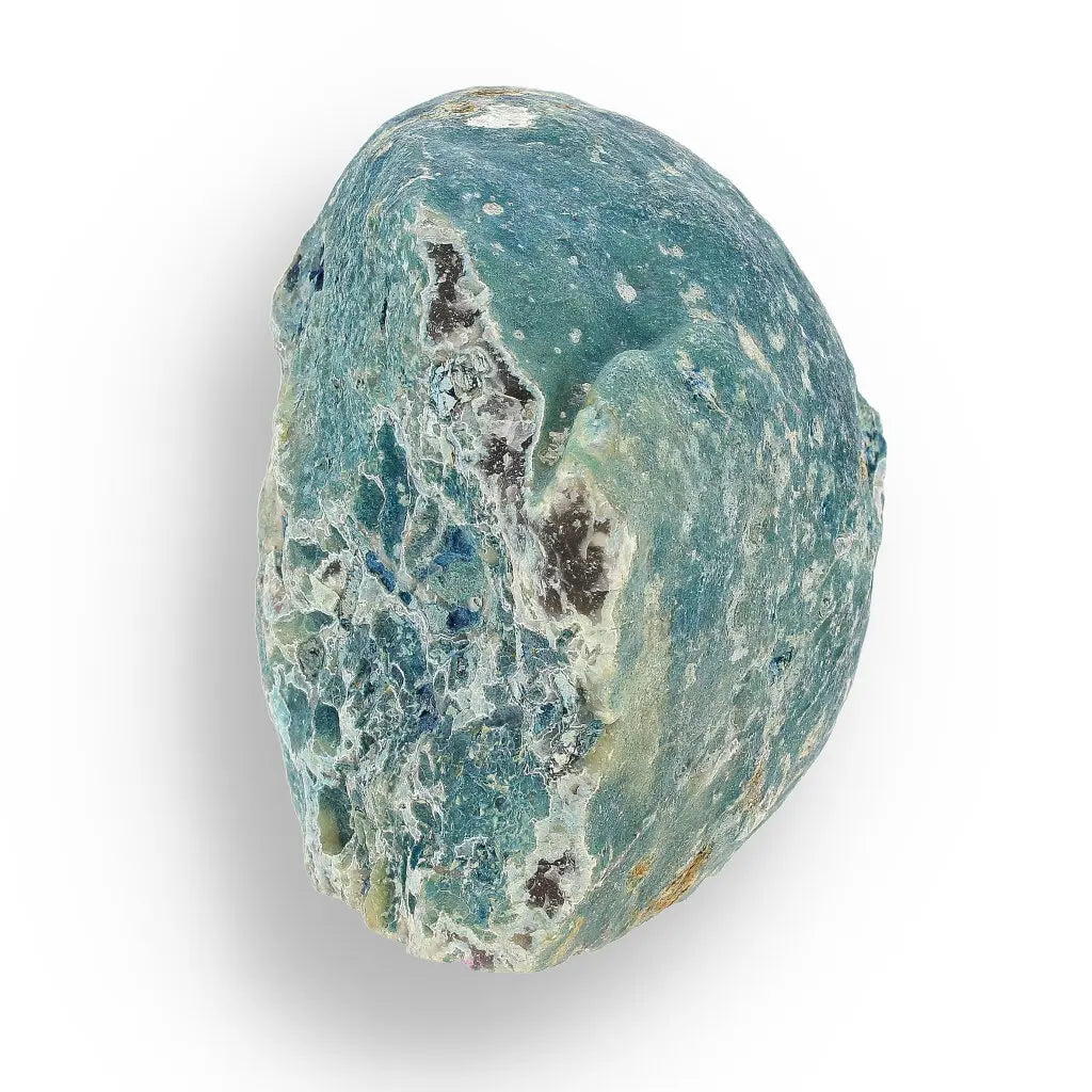Get your Blue Agate Treasure - Dyed Brazilian Flat Base Geode online now or in store at Forever Gems in Franschhoek, South Africa