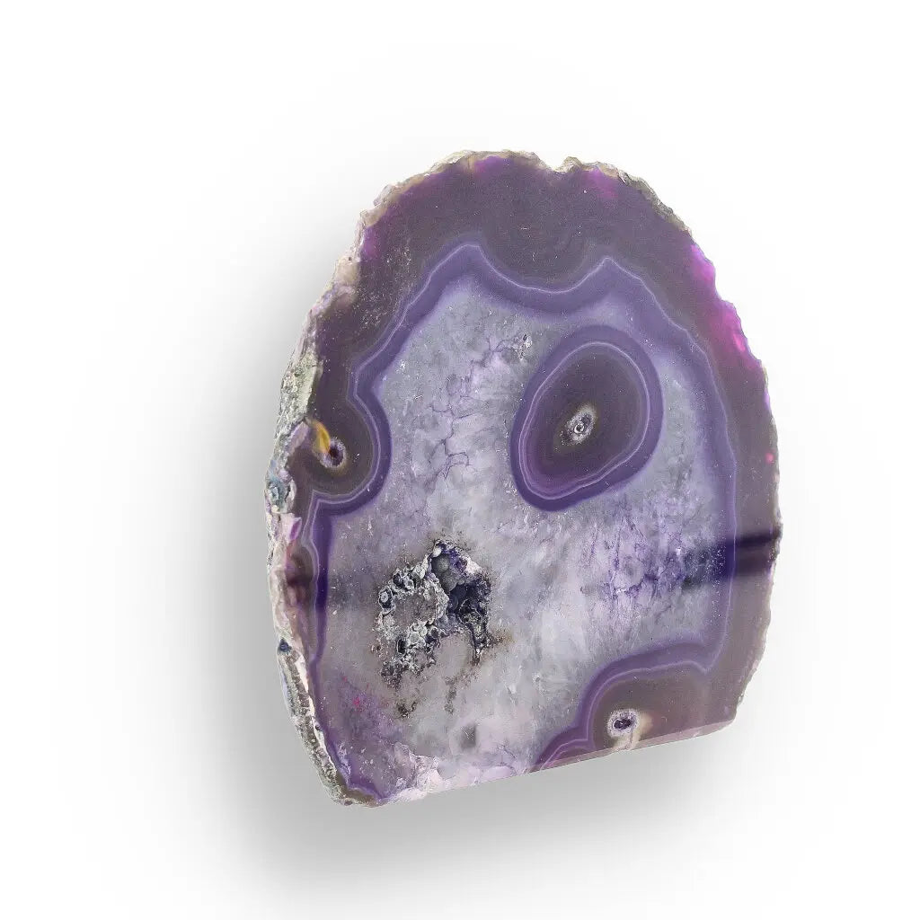 Get your Purple Dyed Agate Portal - Colorful Flat Base Crystal Geode online now or in store at Forever Gems in Franschhoek, South Africa