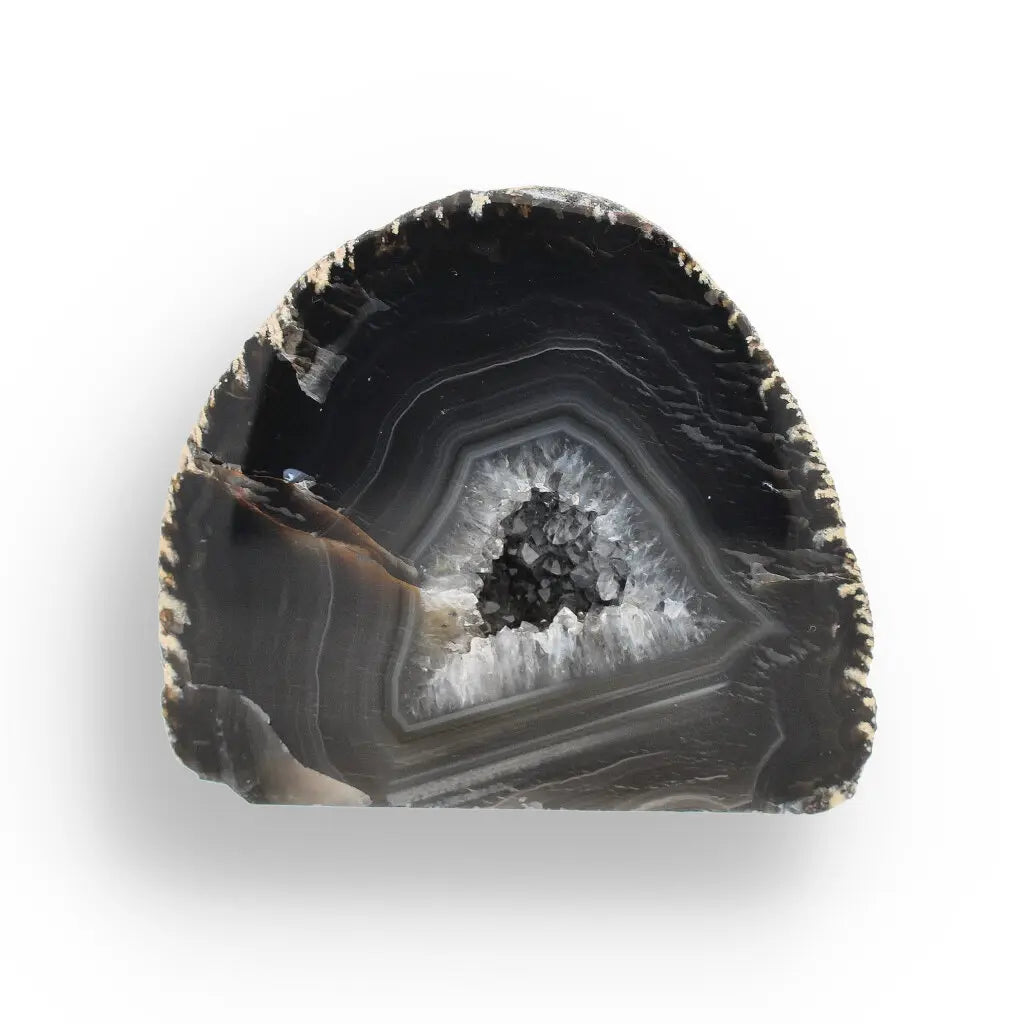 Get your Agate Earth's Secret - Natural Flat Base Geode Specimen online now or in store at Forever Gems in Franschhoek, South Africa