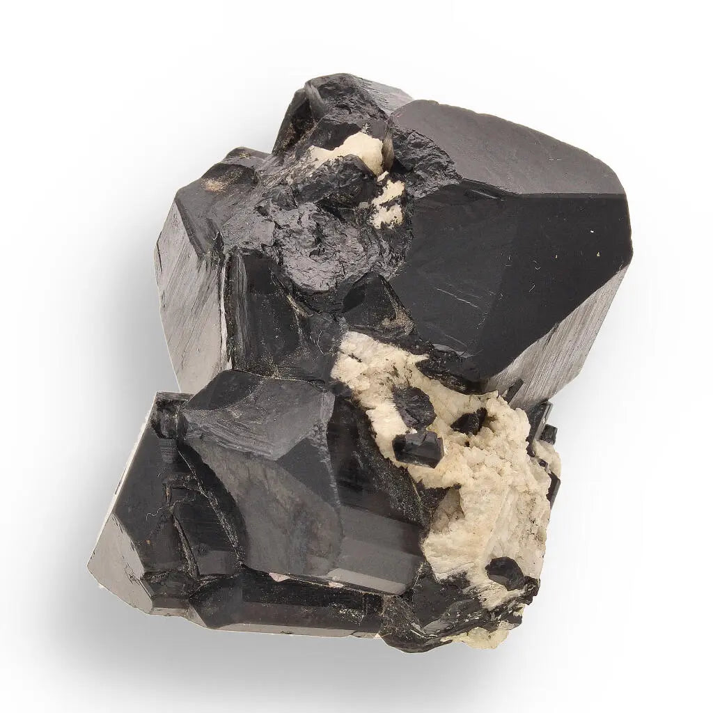 Get your Schorl Black Tourmaline with Feldspar online now or in store at Forever Gems in Franschhoek, South Africa
