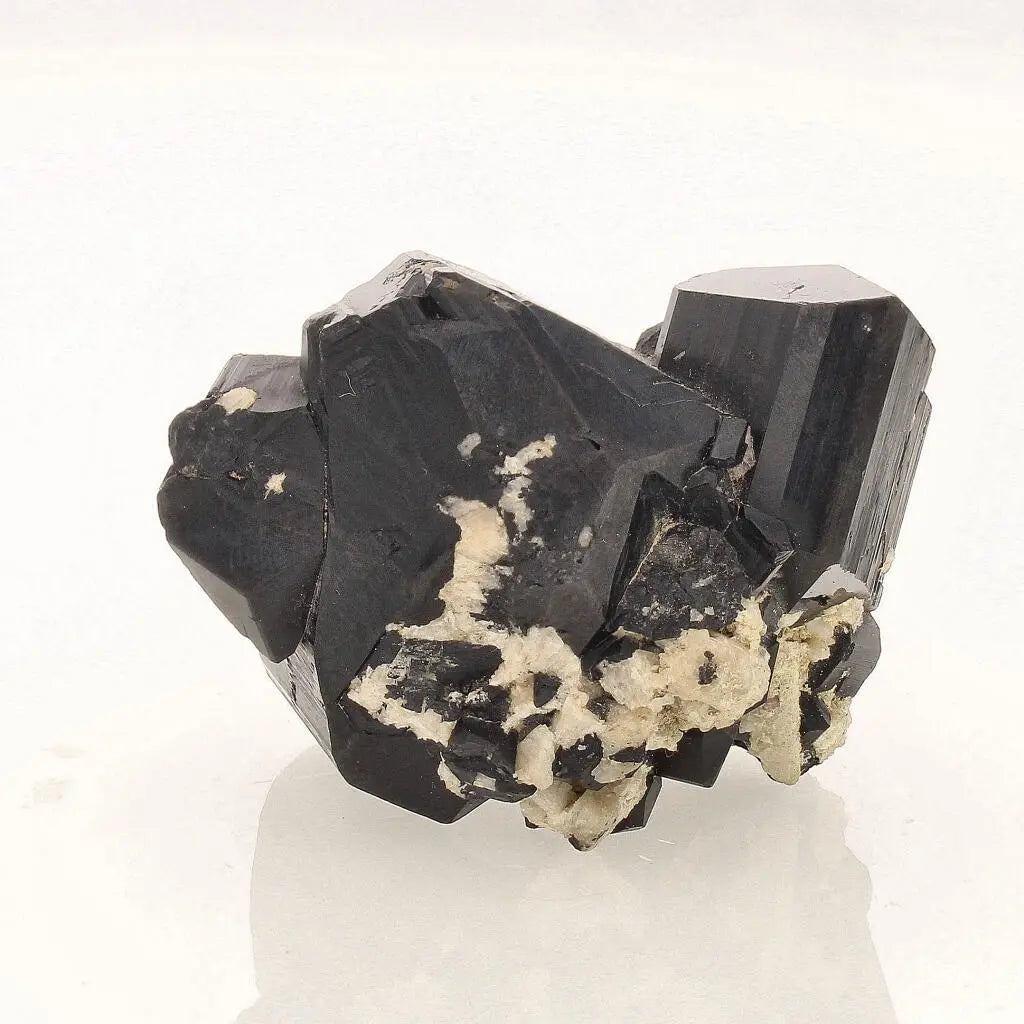 Get your Schorl Black Tourmaline with Feldspar online now or in store at Forever Gems in Franschhoek, South Africa