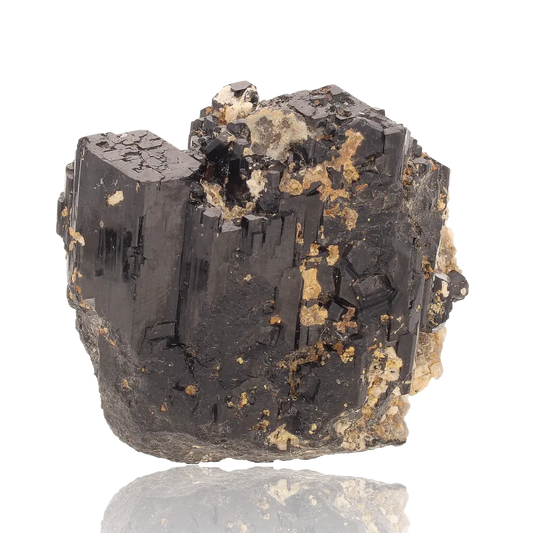 Get your Schorl Black Tourmaline with Feldspar online now or in store at Forever Gems in Franschhoek, South Africa