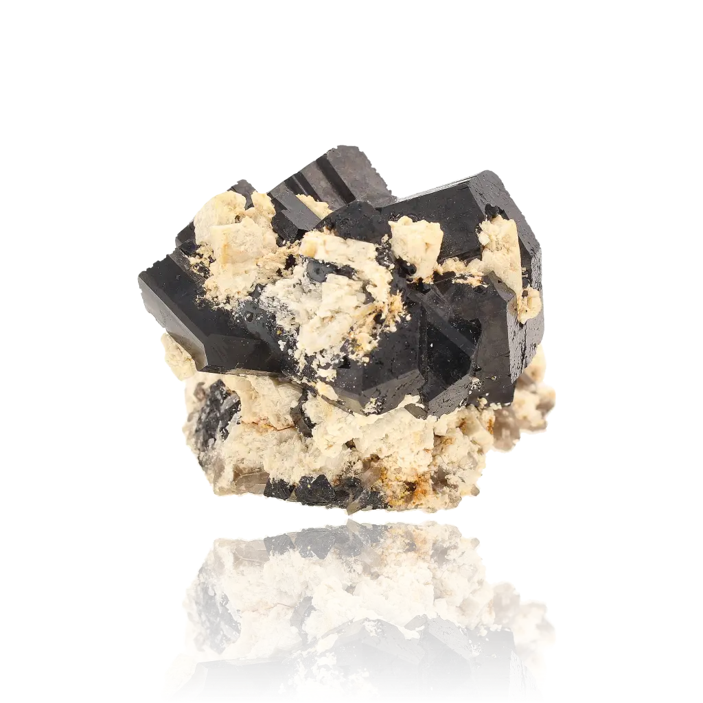 Get your Schorl Black Tourmaline with Feldspar online now or in store at Forever Gems in Franschhoek, South Africa