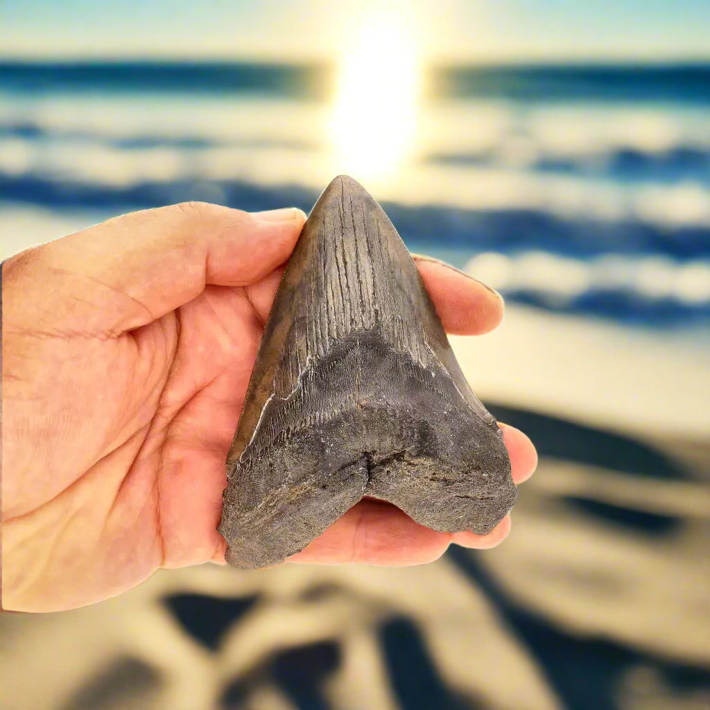 Get your Authentic Megalodon Shark Tooth – Ancient Legend online now or in store at Forever Gems in Franschhoek, South Africa