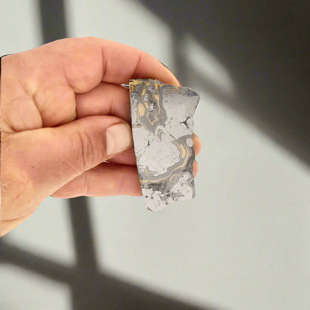 Get your Premier Olkusz Schalenblende: Rare Concentric Sphalerite & Marcasite with Silvery Galena online now or in store at Forever Gems in Franschhoek, South Africa