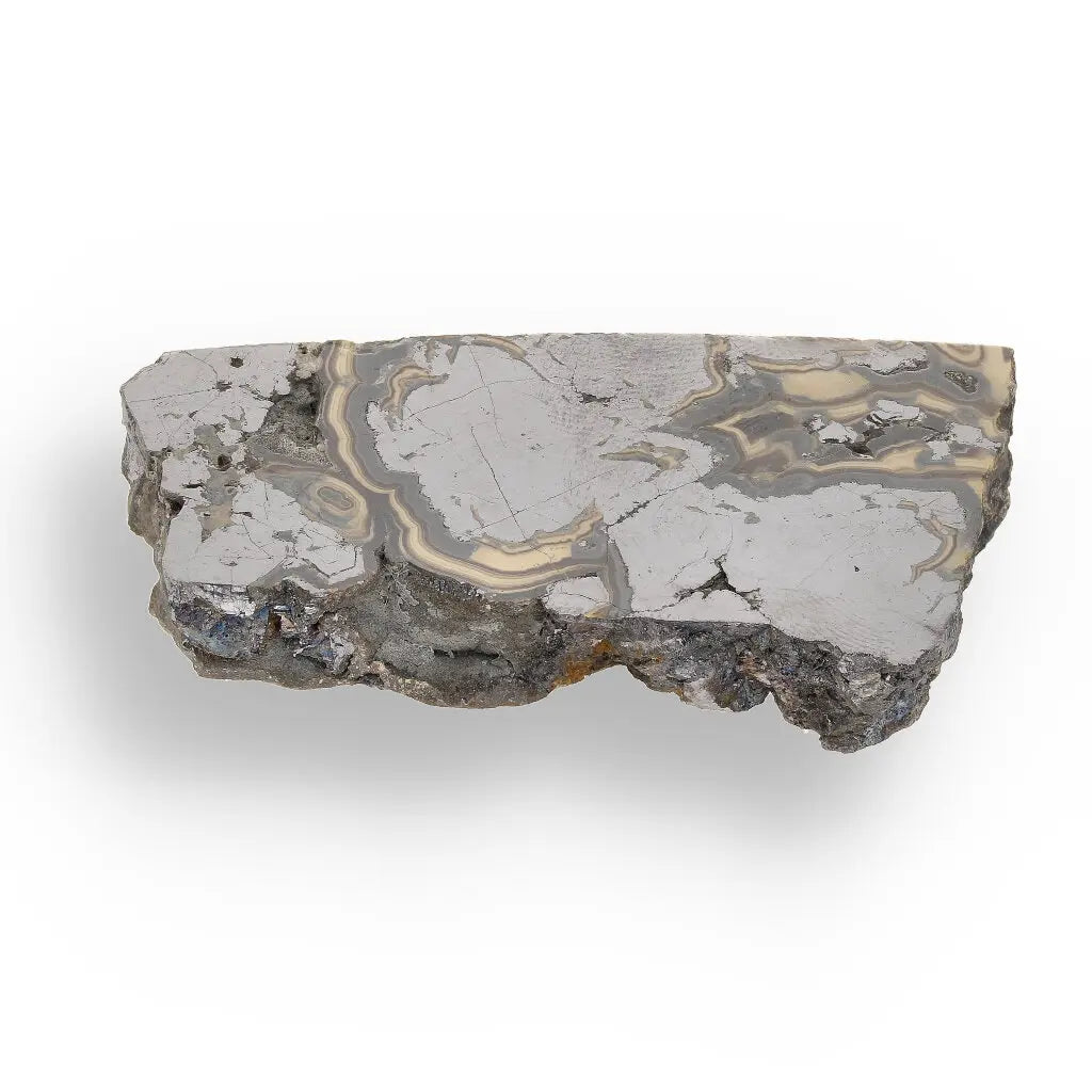 Get your Premier Olkusz Schalenblende: Rare Concentric Sphalerite & Marcasite with Silvery Galena online now or in store at Forever Gems in Franschhoek, South Africa