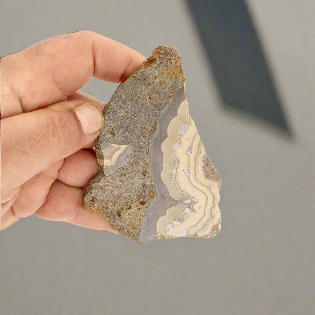 Get your Olkusz Schalenblende Display Piece: Beautifully Banded Sphalerite, Galena & Marcasite from Southern Poland online now or in store at Forever Gems in Franschhoek, South Africa