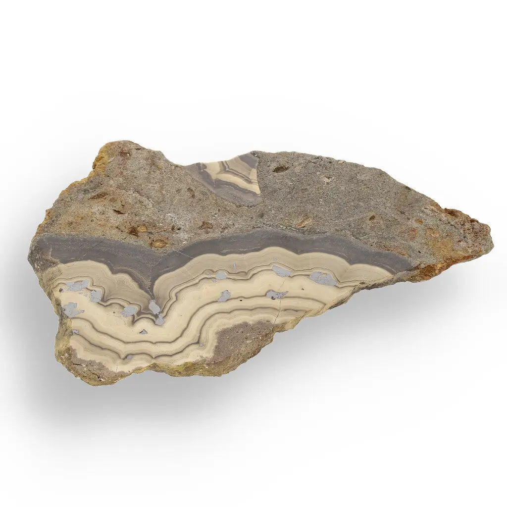 Get your Olkusz Schalenblende Display Piece: Beautifully Banded Sphalerite, Galena & Marcasite from Southern Poland online now or in store at Forever Gems in Franschhoek, South Africa