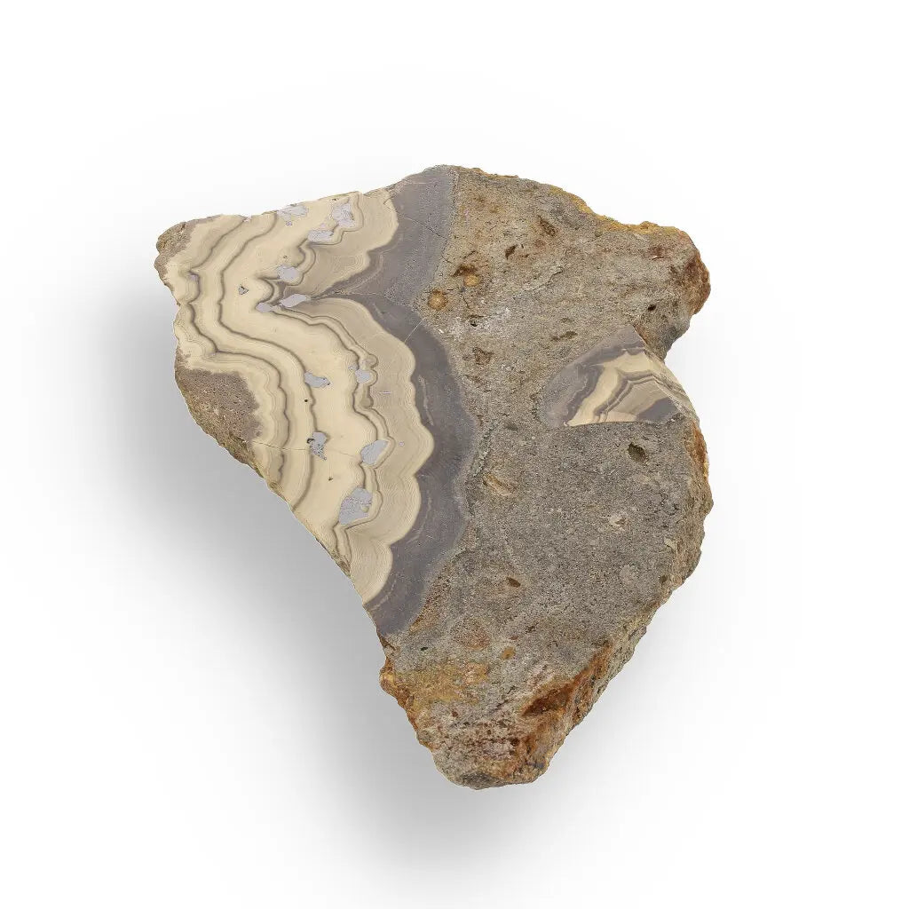 Get your Olkusz Schalenblende Display Piece: Beautifully Banded Sphalerite, Galena & Marcasite from Southern Poland online now or in store at Forever Gems in Franschhoek, South Africa