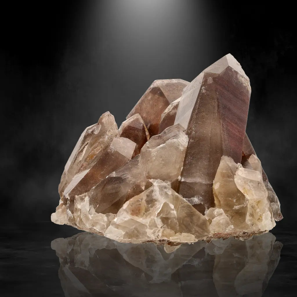 Get your Smoky Hematite Quartz Cluster from Orange River, South Africa online now or in store at Forever Gems in Franschhoek, South Africa