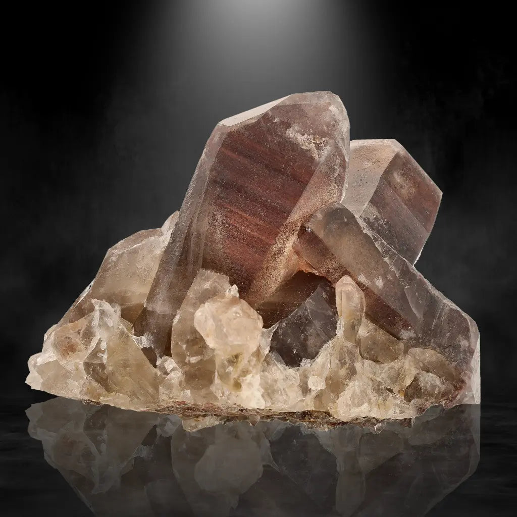 Get your Smoky Hematite Quartz Cluster from Orange River, South Africa online now or in store at Forever Gems in Franschhoek, South Africa