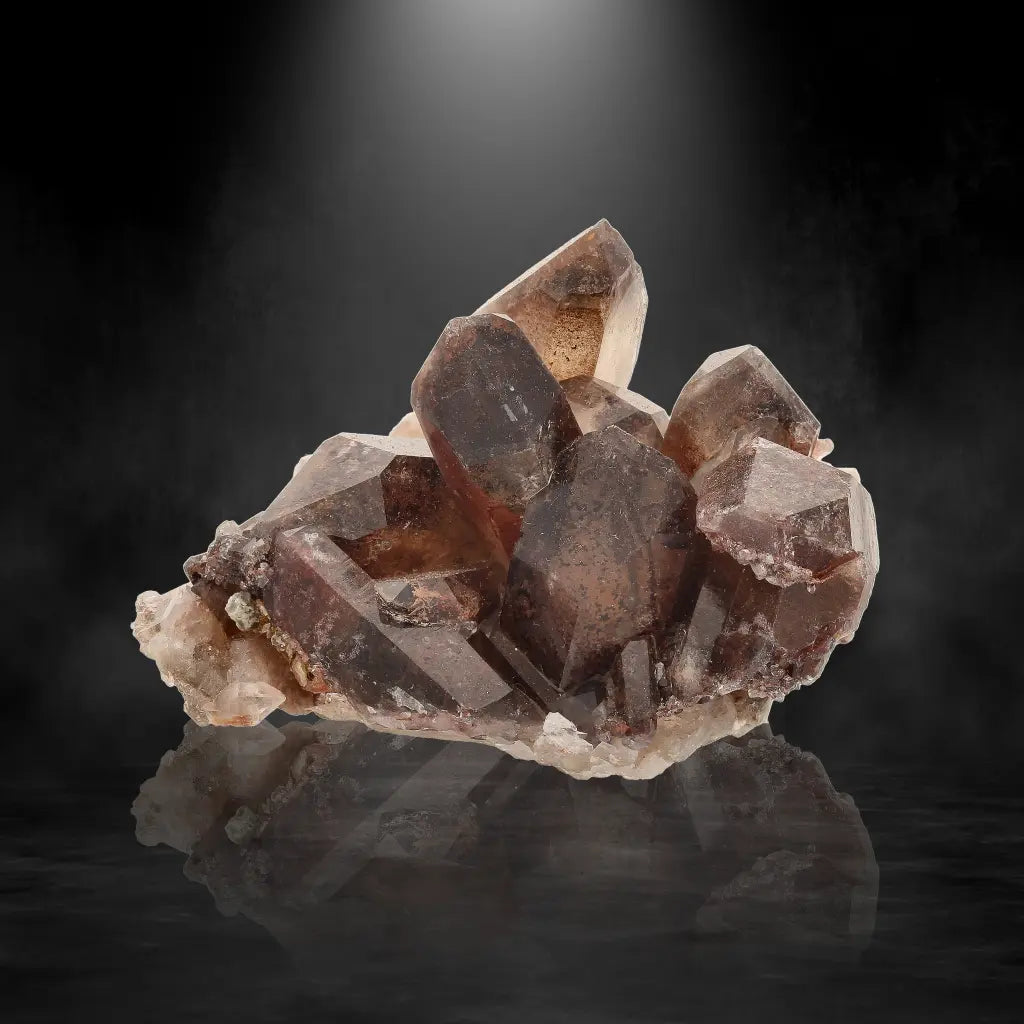 Get your Rare Smoky Quartz with Hematite Inclusions Display Piece online now or in store at Forever Gems in Franschhoek, South Africa