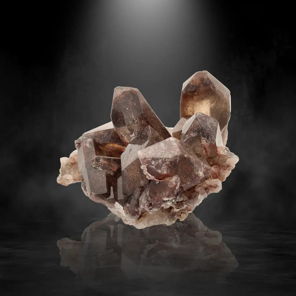 Get your Rare Smoky Quartz with Hematite Inclusions Display Piece online now or in store at Forever Gems in Franschhoek, South Africa