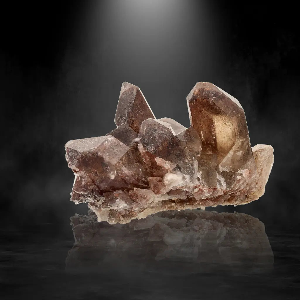 Get your Rare Smoky Quartz with Hematite Inclusions Display Piece online now or in store at Forever Gems in Franschhoek, South Africa