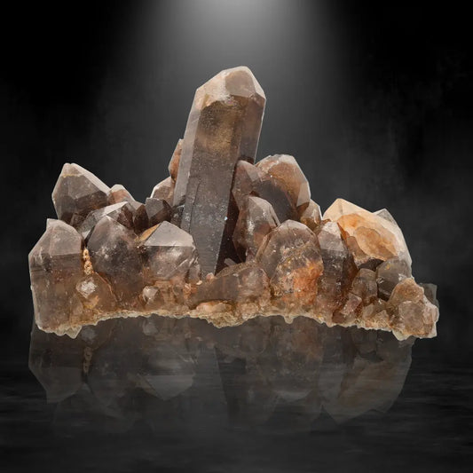 Get your Smoky Quartz Points with Fiery Red Hematite Veins online now or in store at Forever Gems in Franschhoek, South Africa