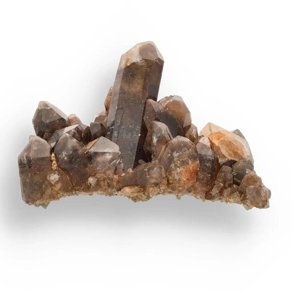 Get your Smoky Quartz Points with Fiery Red Hematite Veins online now or in store at Forever Gems in Franschhoek, South Africa