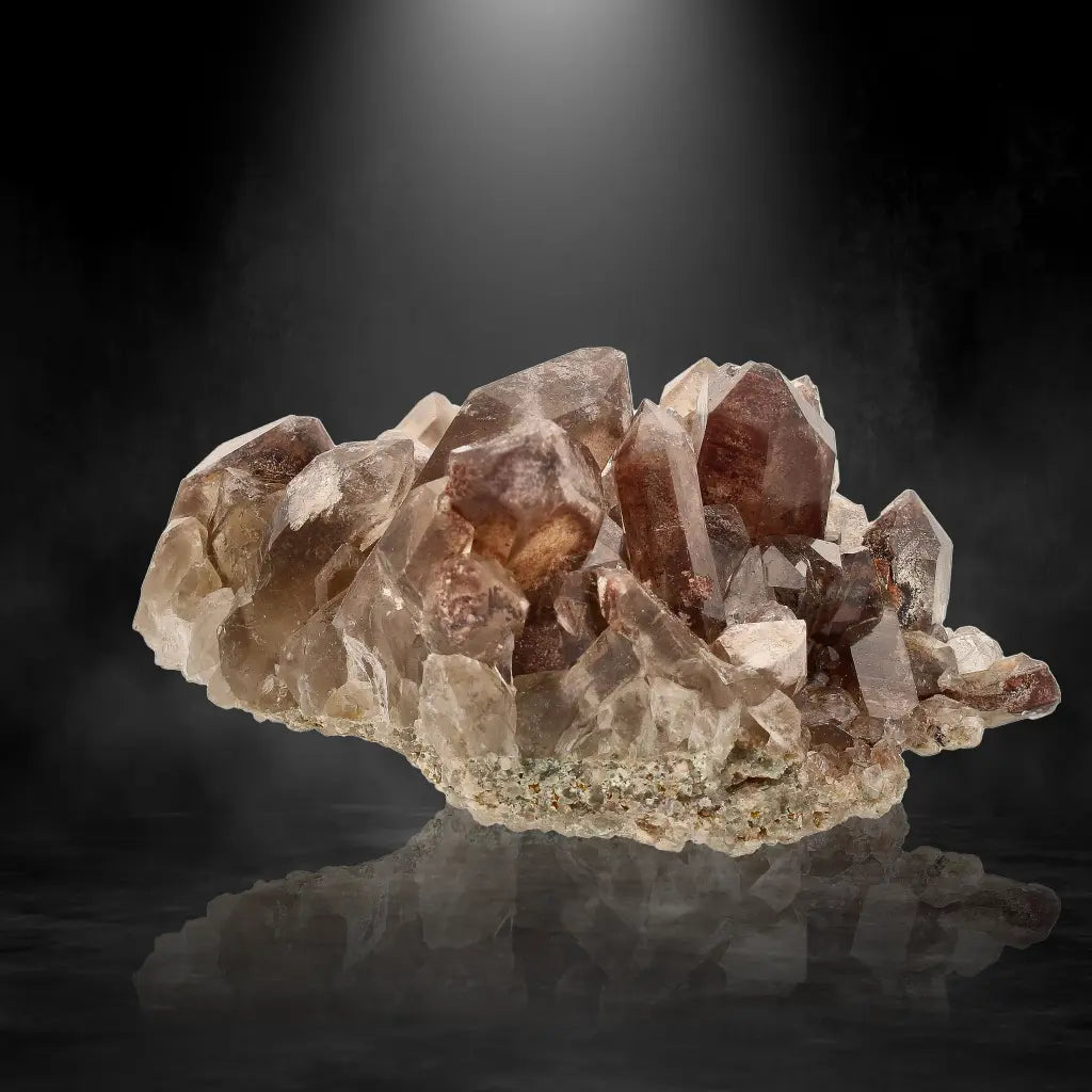 Get your Orange River Smoky Quartz Featuring Hematite Phantom Layers online now or in store at Forever Gems in Franschhoek, South Africa