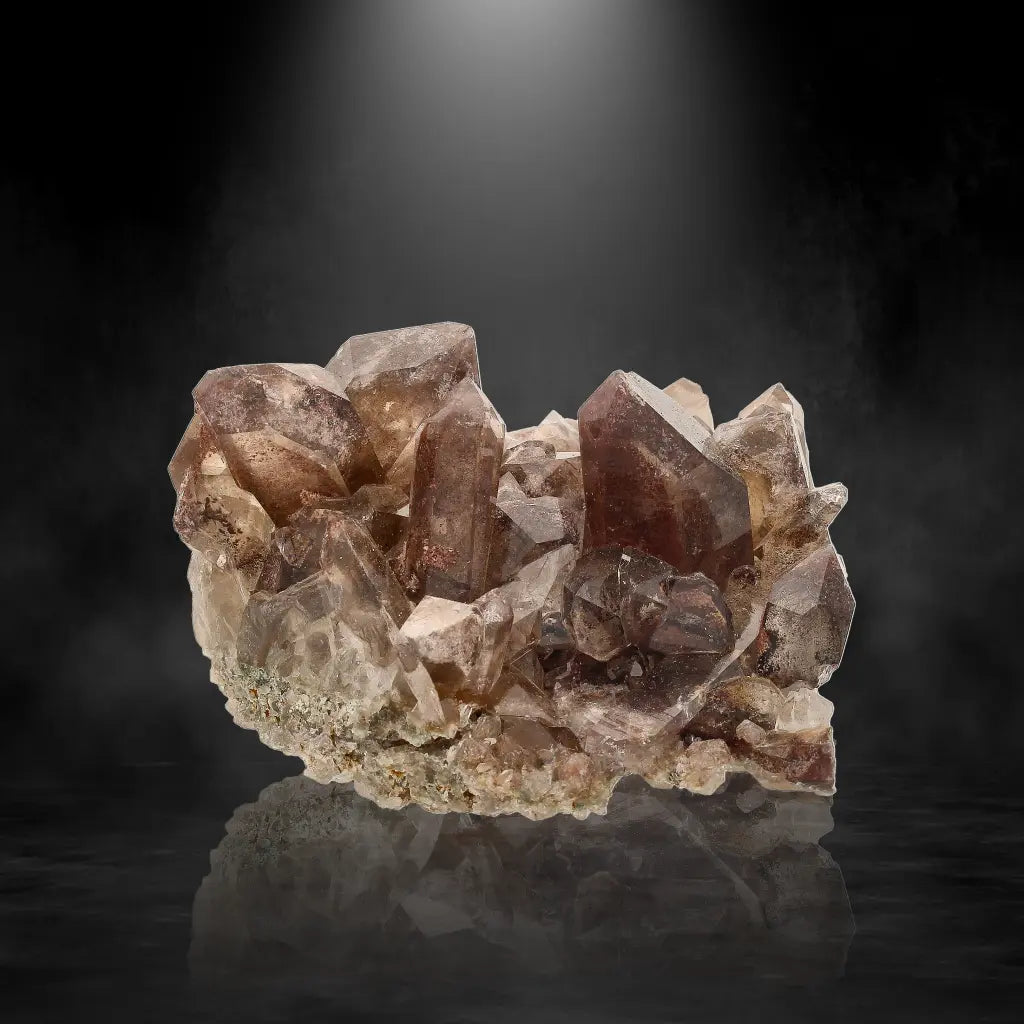 Get your Orange River Smoky Quartz Featuring Hematite Phantom Layers online now or in store at Forever Gems in Franschhoek, South Africa