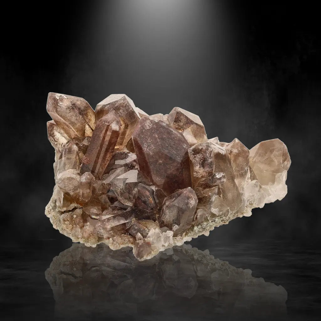 Get your Orange River Smoky Quartz Featuring Hematite Phantom Layers online now or in store at Forever Gems in Franschhoek, South Africa