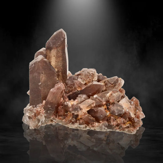 Get your Smoky Quartz Crystal Cluster with Hematite Coloration online now or in store at Forever Gems in Franschhoek, South Africa