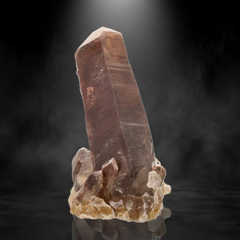 Get your Unique Hematite-Coated Smoky Quartz Cluster from Namaqualand online now or in store at Forever Gems in Franschhoek, South Africa