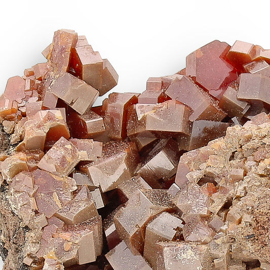 Get your Moroccan Vanadinite Crystal Cluster - Vibrant Red Hexagonal Specimen online now or in store at Forever Gems in Franschhoek, South Africa