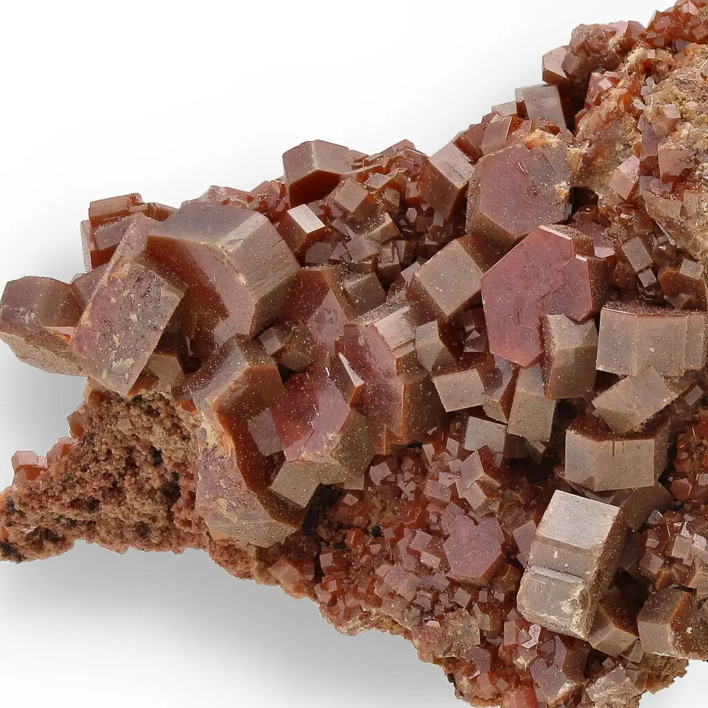 Get your Vanadinite Cluster: Red Hexagons from the Moroccan Desert online now or in store at Forever Gems in Franschhoek, South Africa
