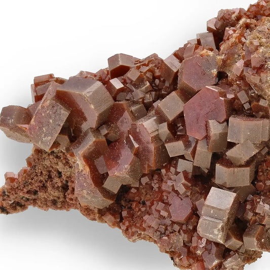 Get your Vanadinite Cluster: Red Hexagons from the Moroccan Desert online now or in store at Forever Gems in Franschhoek, South Africa