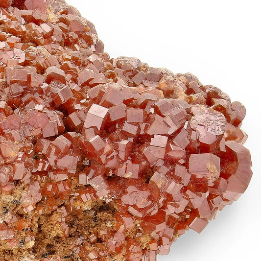 Get your Vanadinite Spark: Deep Red Crystals on Rustic Matrix online now or in store at Forever Gems in Franschhoek, South Africa
