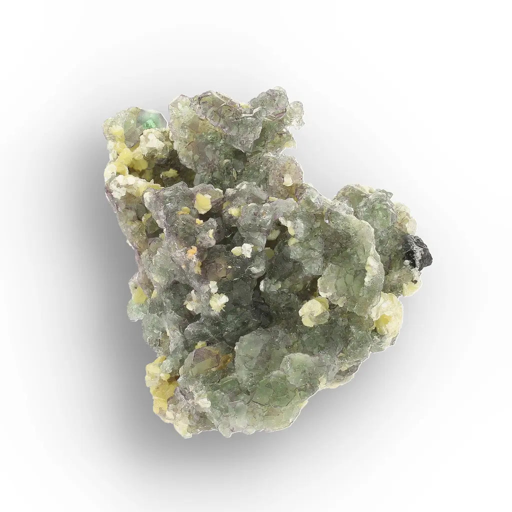 Gemmy Green Fluorite with Muscovite from Erongo, Namibia