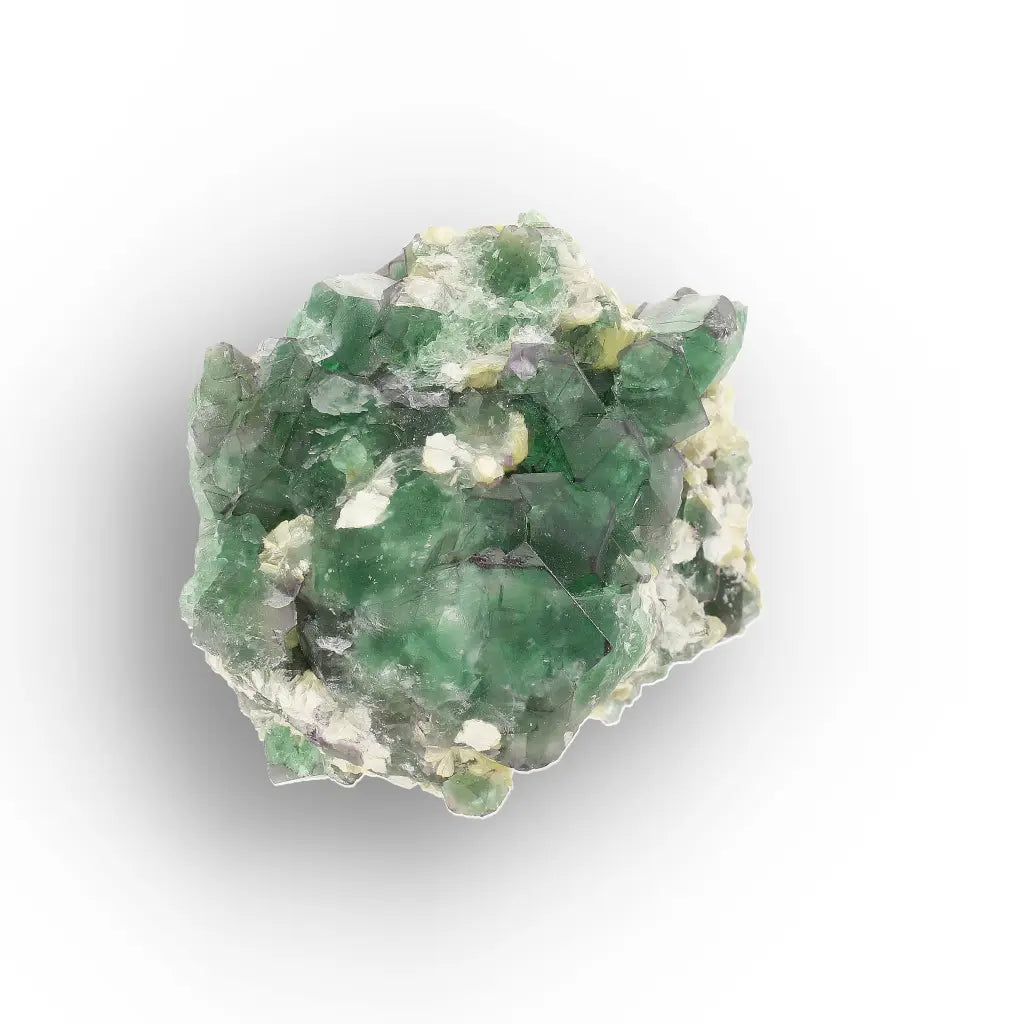 Emerald Green Fluorite with Muscovite from Erongo, Namibia