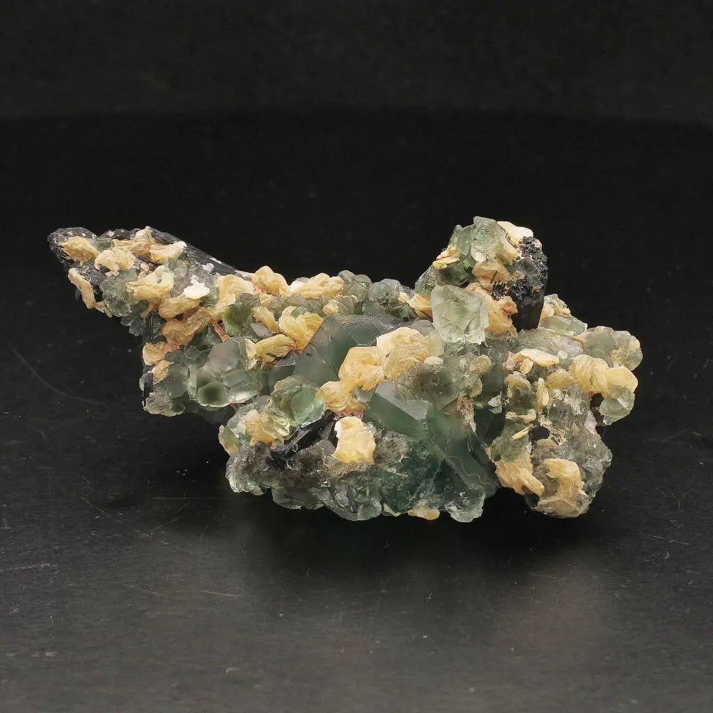 Get your Fluorite, Muscovite and Tourmaline Cluster from Erongo online now or in store at Forever Gems in Franschhoek, South Africa