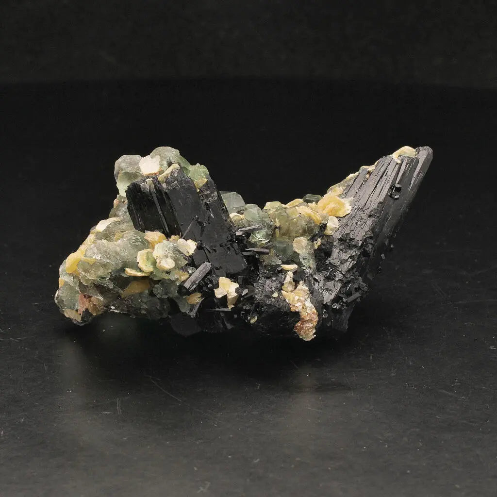Get your Fluorite, Muscovite and Tourmaline Cluster from Erongo online now or in store at Forever Gems in Franschhoek, South Africa