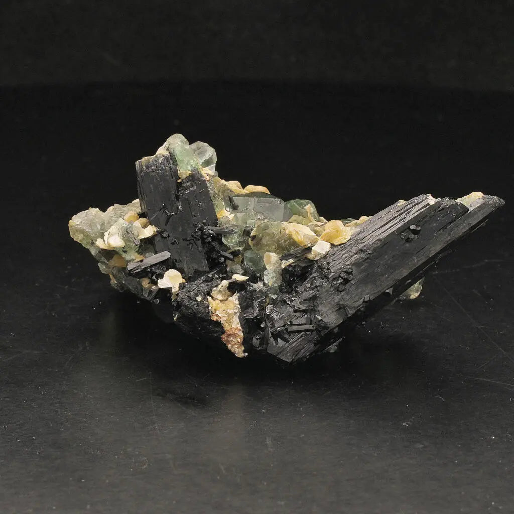 Get your Fluorite, Muscovite and Tourmaline Cluster from Erongo online now or in store at Forever Gems in Franschhoek, South Africa